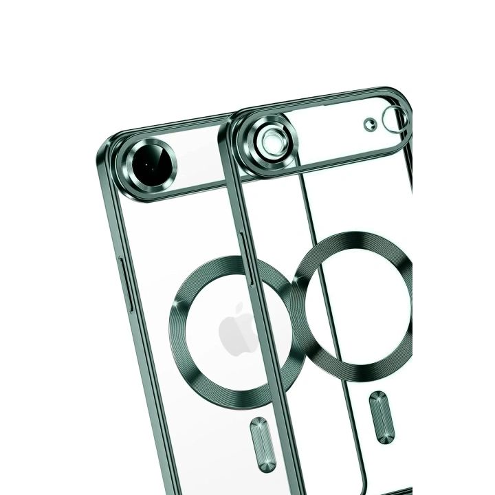Mey İthalat®   iPhone 17 Air Kross Magneticsafe Kapak - Koyu Yeşil