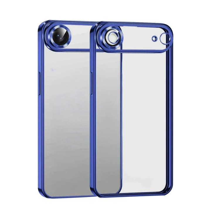 Mey İthalat®   iPhone 17 Air  Lensli Silikon - Lacivert