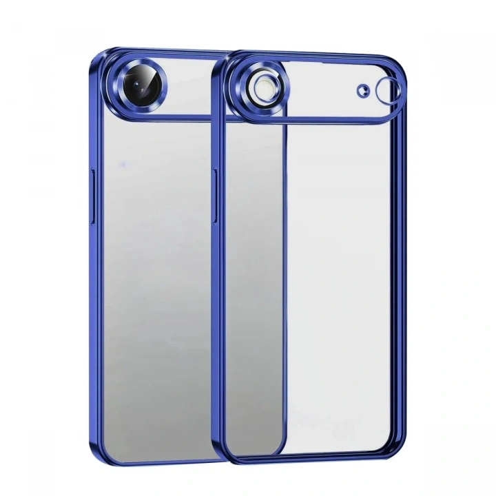 Mey İthalat®   iPhone 17 Air  Lensli Silikon - Lacivert