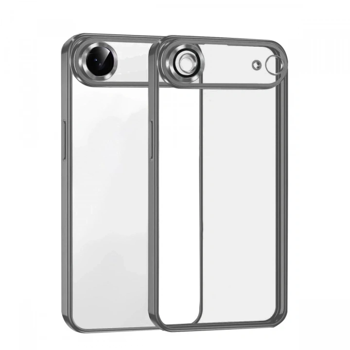 Mey İthalat®   iPhone 17 Air  Lensli Silikon - Titan Gri