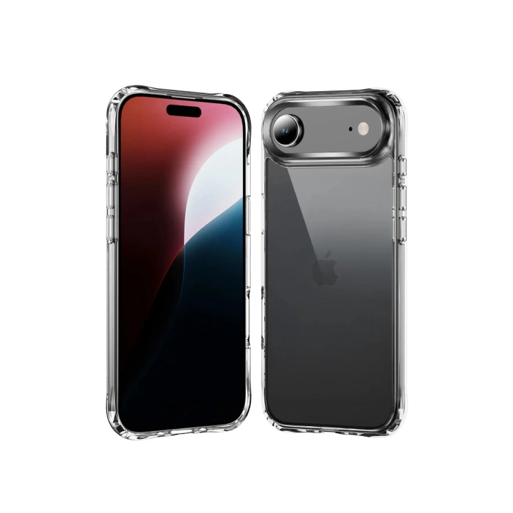 Mey İthalat®   iPhone 17 Air Lüx Şeffaf Silikon - Şeffaf