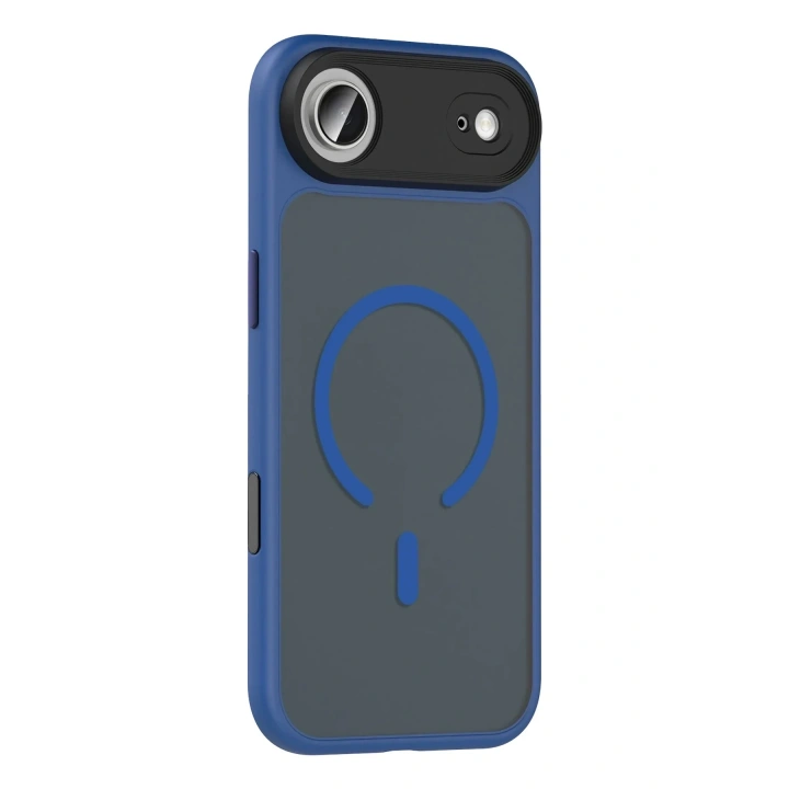 Mey İthalat®   iPhone 17 Air Megane Magsafe Kapak - Lacivert