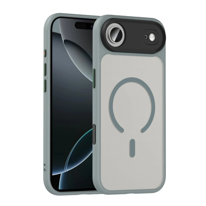 Mey İthalat®   iPhone 17 Air Megane Magsafe Kapak - Titan Gri