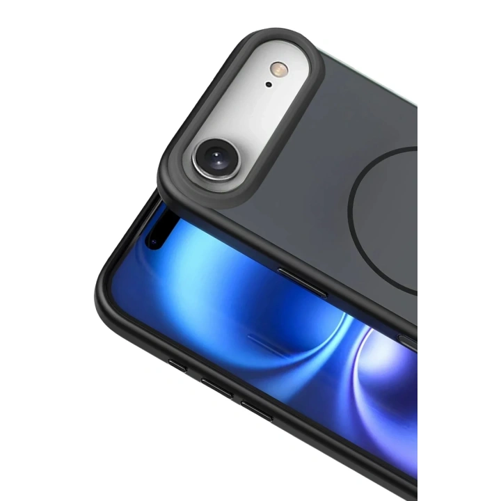 Mey İthalat®   iPhone 17 Air Neva Magsafe Kapak - Siyah