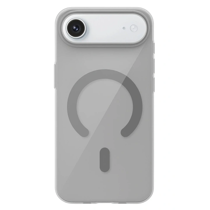 Mey İthalat®   iPhone 17 Air PC Blank Magsafe Kapak - Natural Grey
