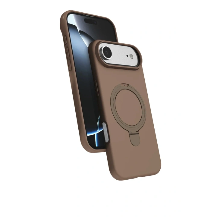 Mey İthalat®   iPhone 17 Air Regal Magsafe Standlı Kapak - Çöl Titanyum