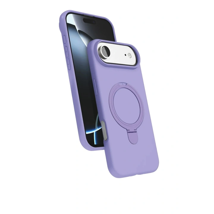 Mey İthalat®   iPhone 17 Air Regal Magsafe Standlı Kapak - Lila