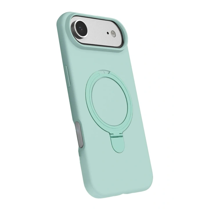 Mey İthalat®   iPhone 17 Air Regal Magsafe Standlı Kapak - Su Yeşili