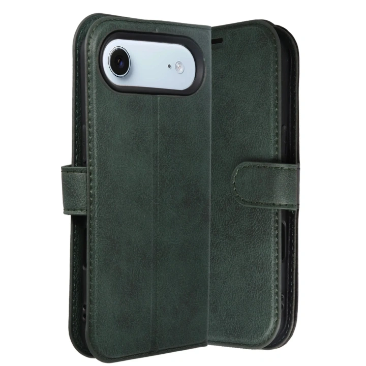 Mey İthalat®   iPhone 17 Air Trend S Plus Kapaklı Kılıf - Yeşil