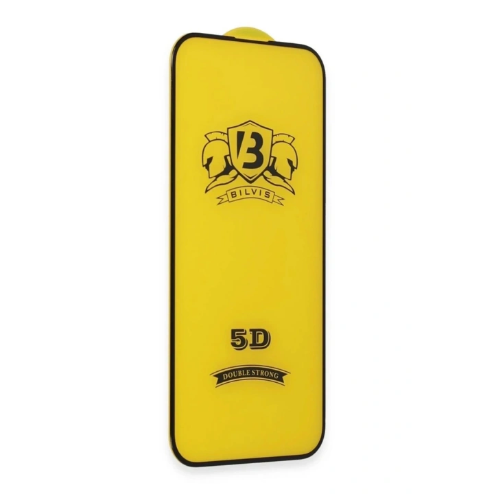 Mey İthalat®   iPhone 17 Bilvis 3D Cam Ekran Koruyucu - Siyah