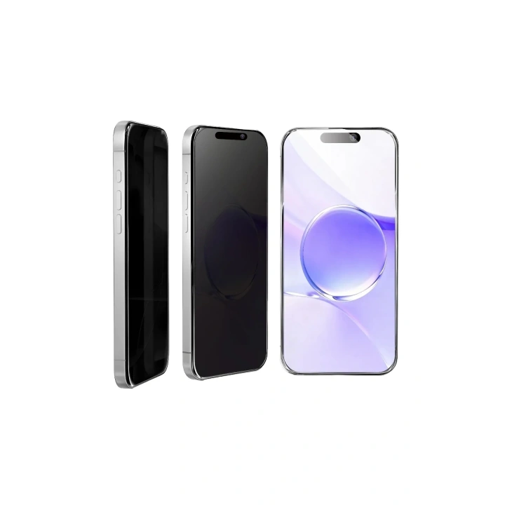 Mey İthalat®   iPhone 17 Bilvis 5in1 5D Magic Hayalet Cam Ekran Koruyucu - Siyah