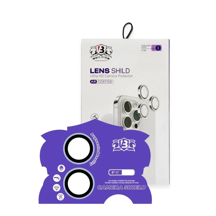 Mey İthalat®   iPhone 17 Bilvis Titan Kamera Lens - Açık Mavi