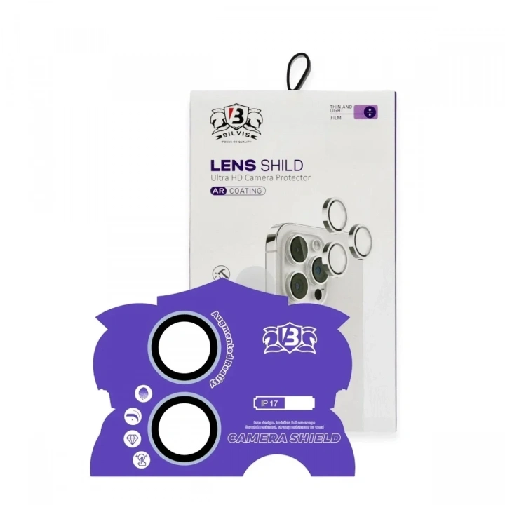 Mey İthalat®   iPhone 17 Bilvis Titan Kamera Lens - Açık Mavi