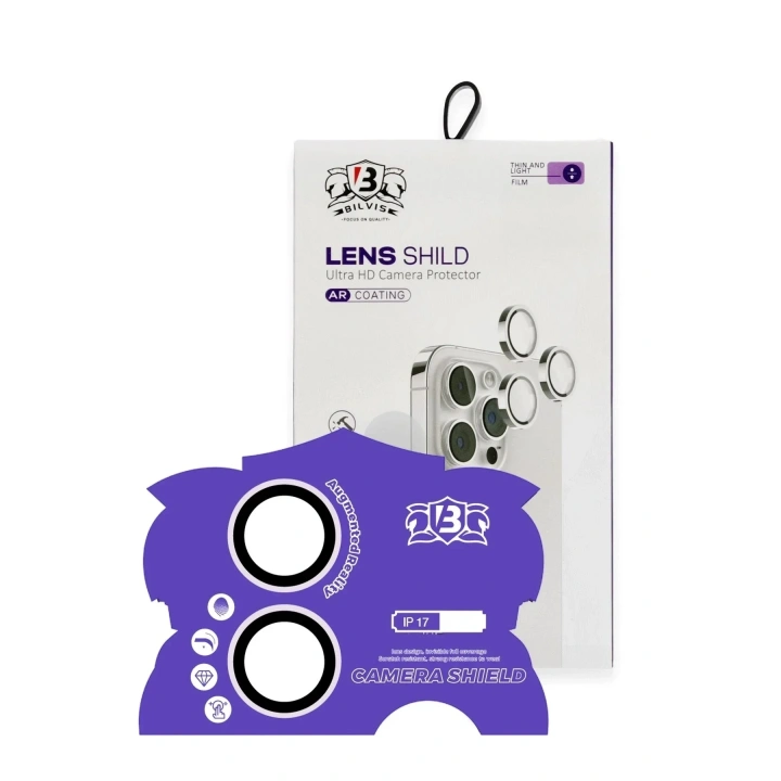 Mey İthalat®   iPhone 17 Bilvis Titan Kamera Lens - Lila