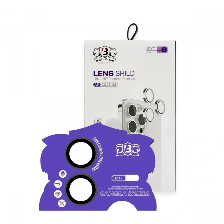 Mey İthalat®   iPhone 17 Bilvis Titan Kamera Lens - Siyah