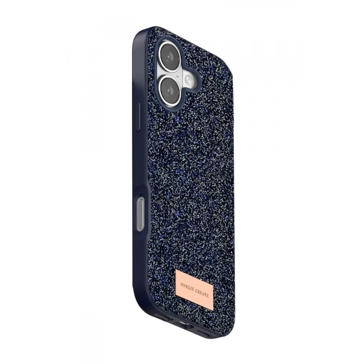 Mey İthalat®   iPhone 17 Bright Simli Kapak - Mavi