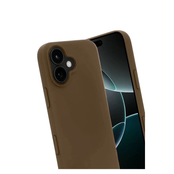 Mey İthalat®   iPhone 17 First Silikon - Kahverengi