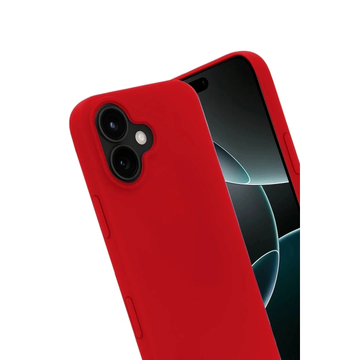 Mey İthalat®   iPhone 17 First Silikon - Kırmızı