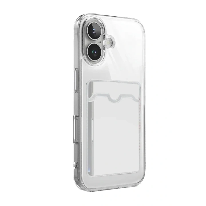 Mey İthalat®   iPhone 17 Kart Şeffaf Silikon - Şeffaf