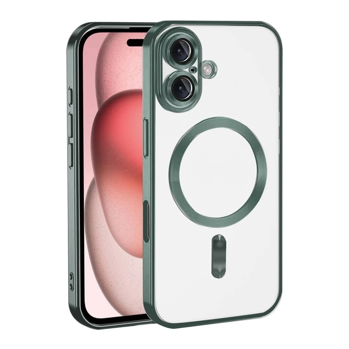 Mey İthalat®   iPhone 17 Kross Magneticsafe Kapak - Koyu Yeşil