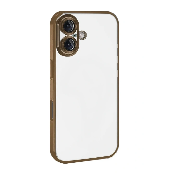 Mey İthalat®   iPhone 17  Lensli Silikon - Çöl Titanyum