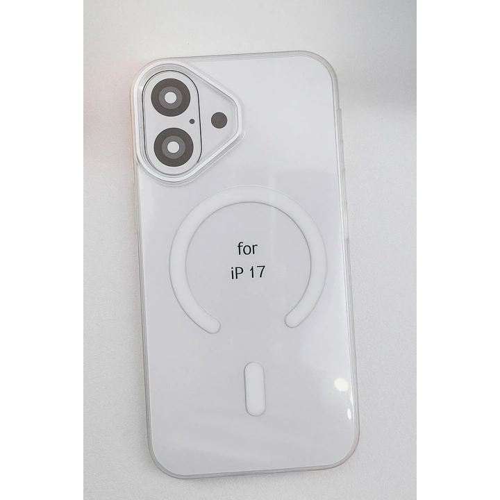 Mey İthalat®   iPhone 17 PC Blank Magsafe Kapak - Şeffaf