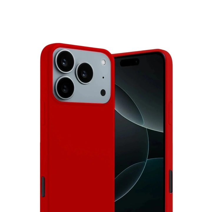 Mey İthalat®   iPhone 17 Pro First Silikon - Kırmızı