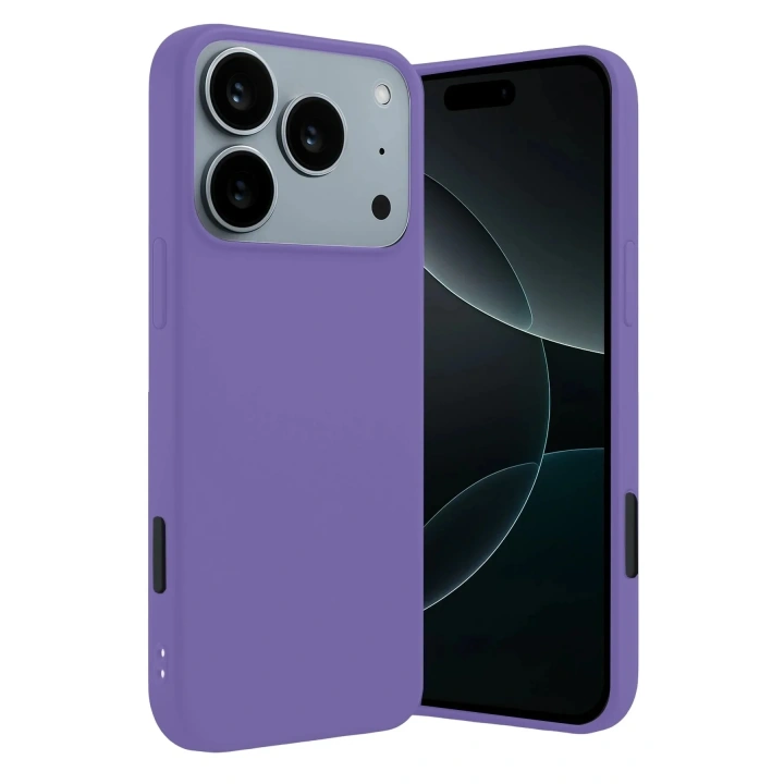 Mey İthalat®   iPhone 17 Pro First Silikon - Lila