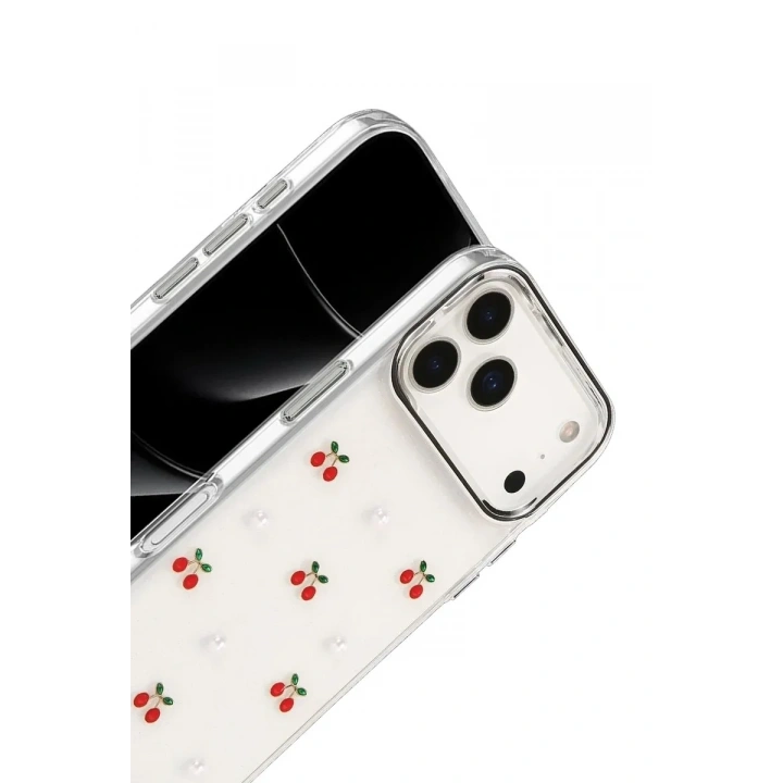 Mey İthalat®   iPhone 17 Pro Fiyonk Desenli Kapak - Desen 9
