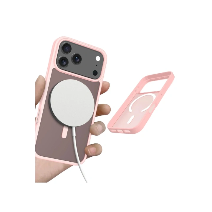 Mey İthalat®   iPhone 17 Pro Jota Magsafe Kapak - Pudra