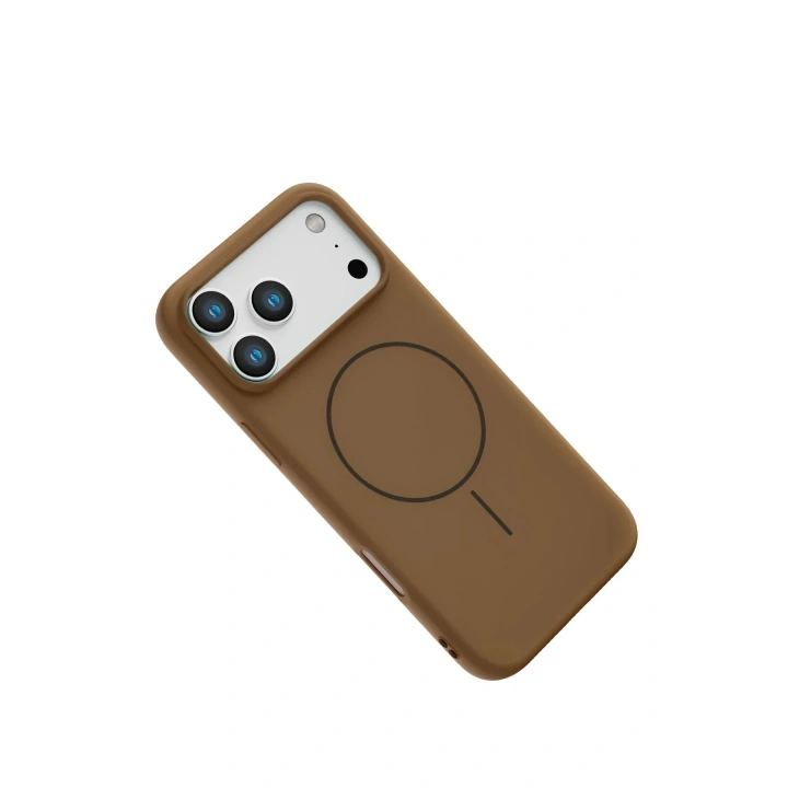 Mey İthalat®   iPhone 17 Pro Jully Magsafe Kapak - Kahverengi