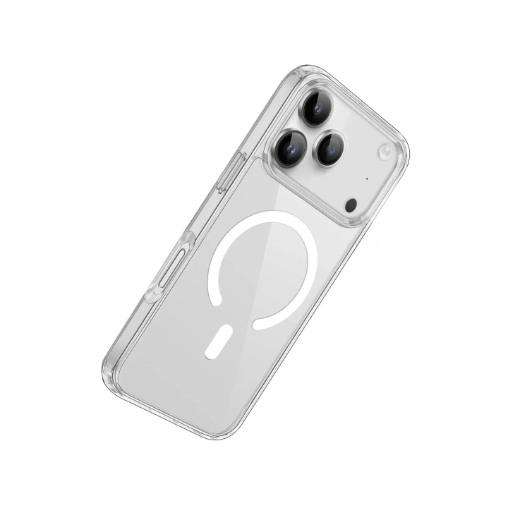 Mey İthalat®  iPhone 17 Pro Kılıf Pc Real Magsafe Kapak - Şeffaf