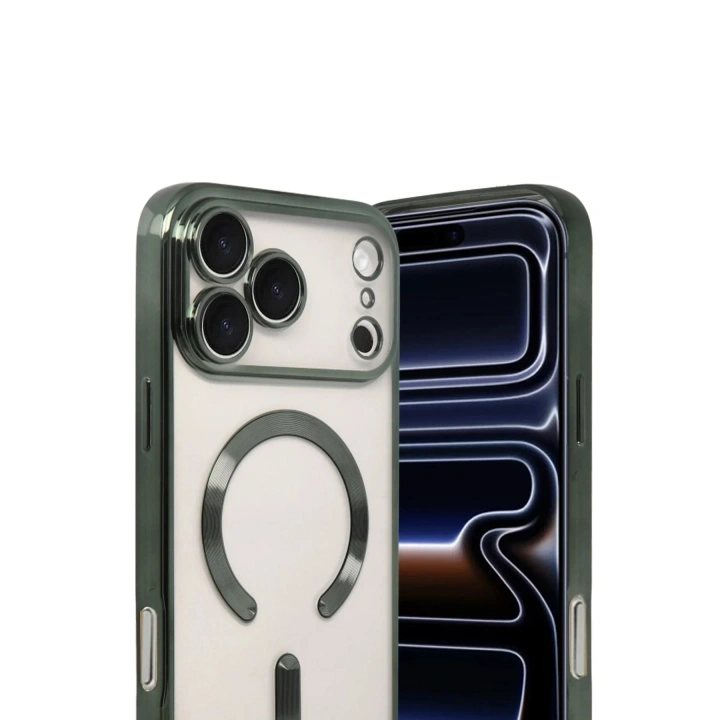 Mey İthalat®   iPhone 17 Pro Kross Magneticsafe Kapak - Koyu Yeşil