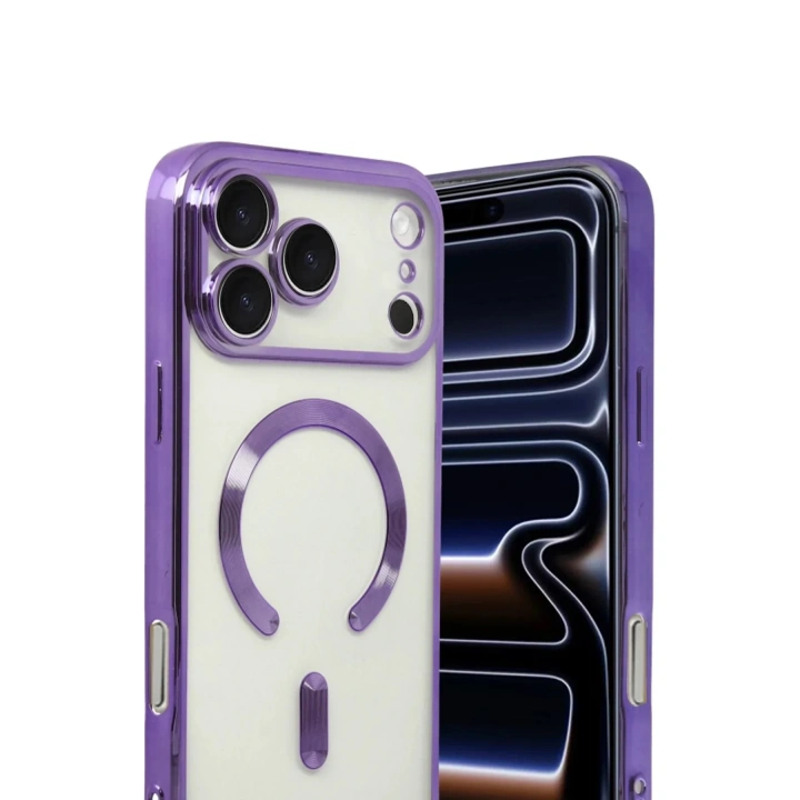 Mey İthalat®   iPhone 17 Pro Kross Magneticsafe Kapak - Mor