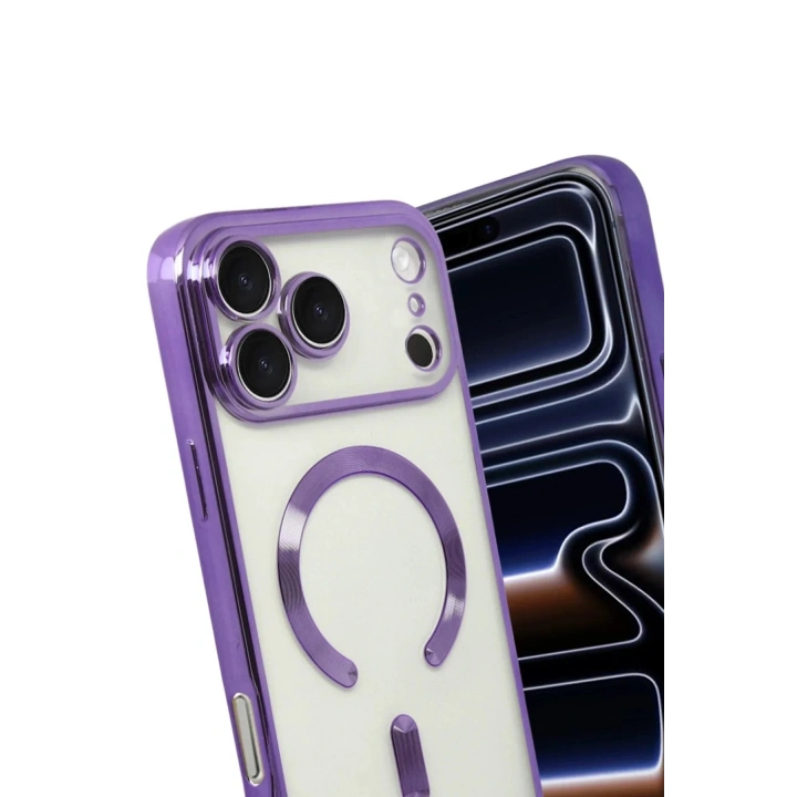 Mey İthalat®   iPhone 17 Pro Kross Magneticsafe Kapak - Mor