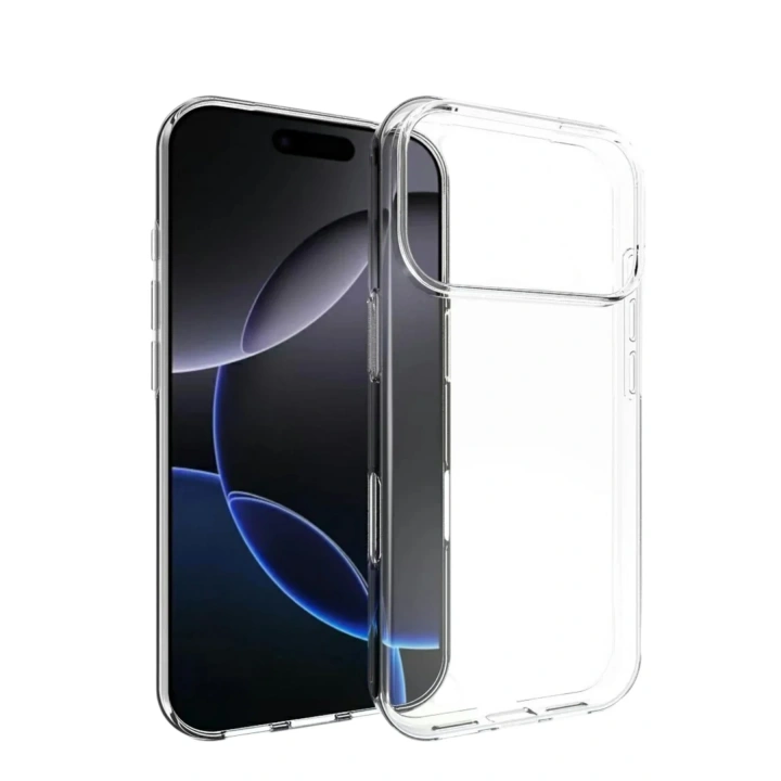 Mey İthalat®   iPhone 17 Pro Lüx Şeffaf Silikon - Şeffaf