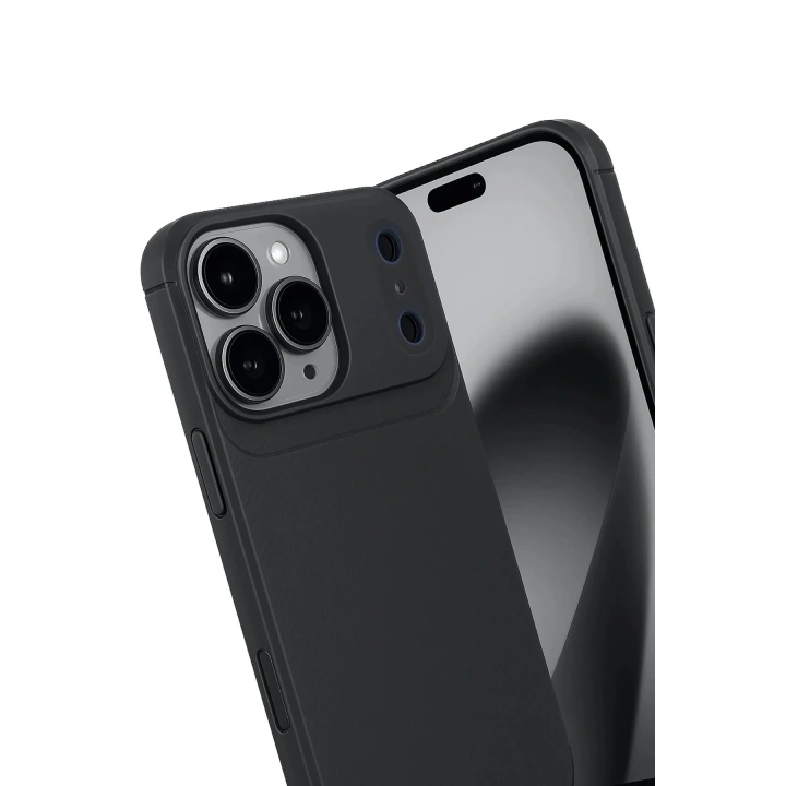 Mey İthalat®   iPhone 17 Pro Max Auto Focus Karbon Kapak - Siyah
