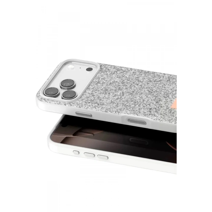 Mey İthalat®   iPhone 17 Pro Max Bright Simli Kapak - Beyaz