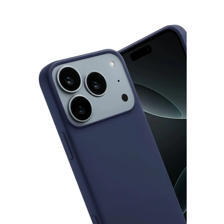 Mey İthalat®   iPhone 17 Pro Max First Silikon - Lacivert