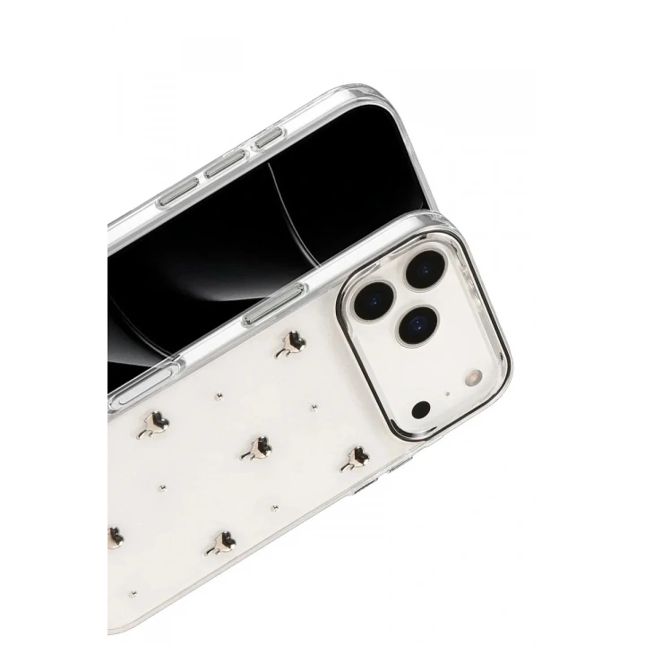 Mey İthalat®   iPhone 17 Pro Max Fiyonk Desenli Kapak - Desen 1