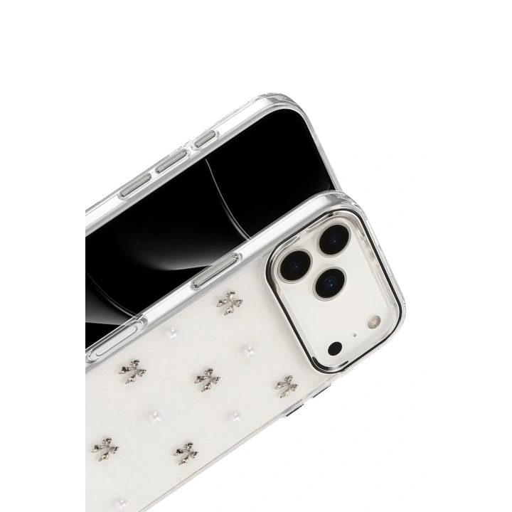 Mey İthalat®   iPhone 17 Pro Max Fiyonk Desenli Kapak - Desen 8