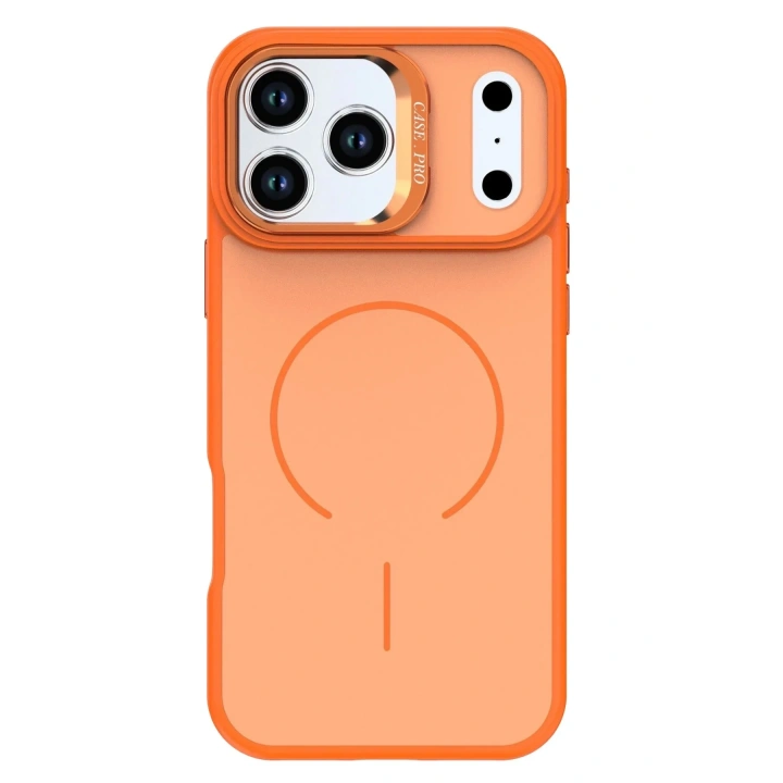 Mey İthalat®   iPhone 17 Pro Max Flexa Magsafe Kapak - Turuncu