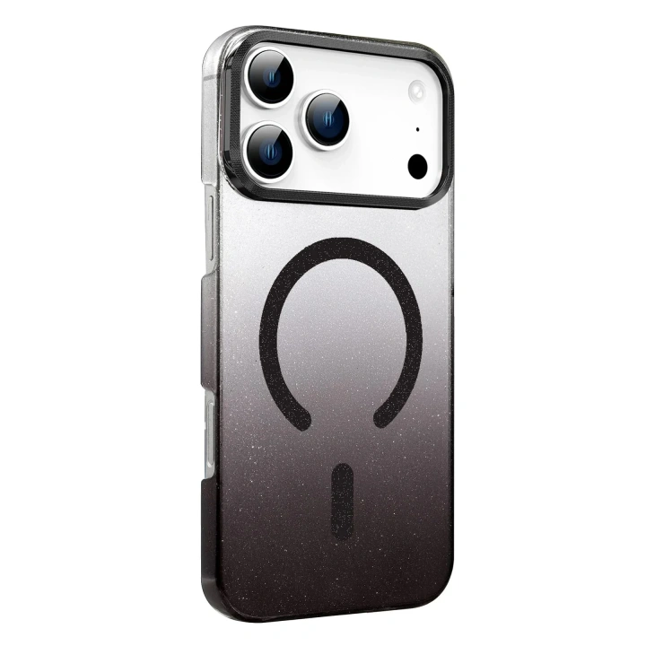 Mey İthalat®   iPhone 17 Pro Max Glossy Magsafe Kapak - Siyah