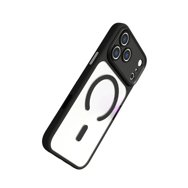 Mey İthalat®   iPhone 17 Pro Max Hazar Magsafe Kapak - Siyah