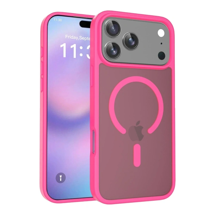 Mey İthalat®   iPhone 17 Pro Max Jota Magsafe Kapak - Rose