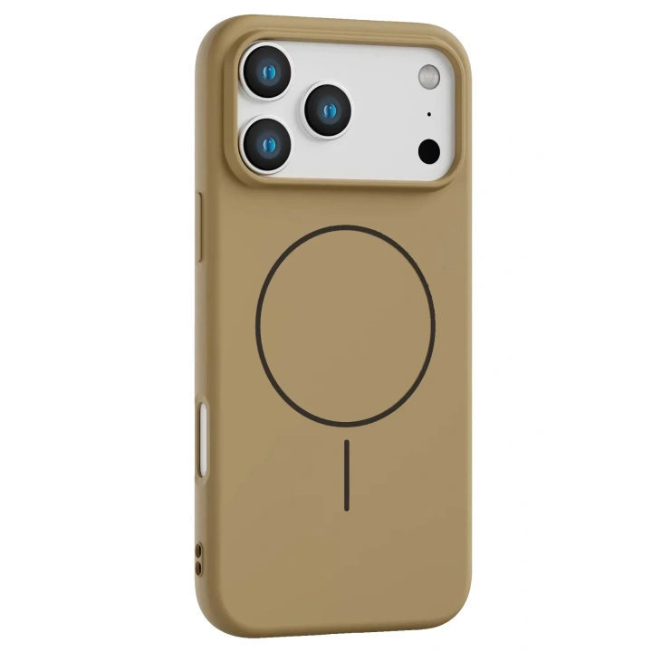 Mey İthalat®   iPhone 17 Pro Max Jully Magsafe Kapak - Çöl Titanyum