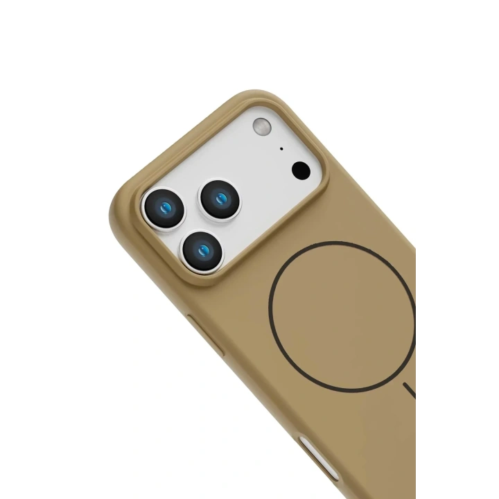 Mey İthalat®   iPhone 17 Pro Max Jully Magsafe Kapak - Çöl Titanyum