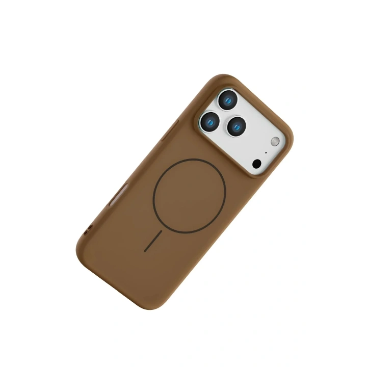 Mey İthalat®   iPhone 17 Pro Max Jully Magsafe Kapak - Kahverengi