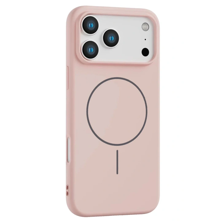 Mey İthalat®   iPhone 17 Pro Max Jully Magsafe Kapak - Pudra