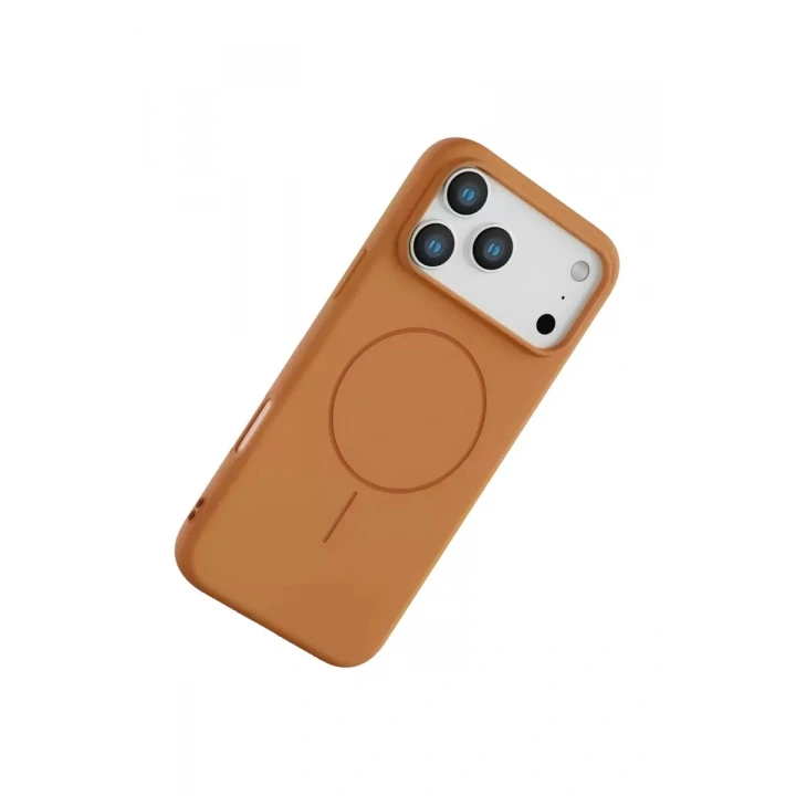 Mey İthalat®   iPhone 17 Pro Max Jully Magsafe Kapak - Turuncu